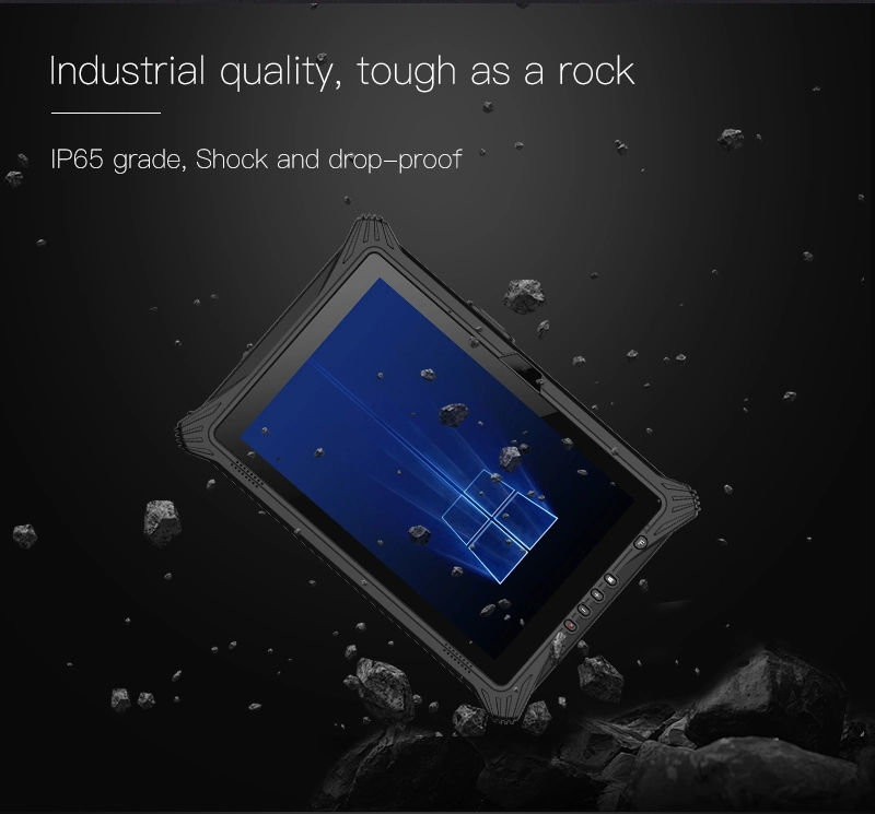 Windows 10 Waterproof Industrial PC 8g RAM 128g ROM Barcode Scanner Rugged Tablet