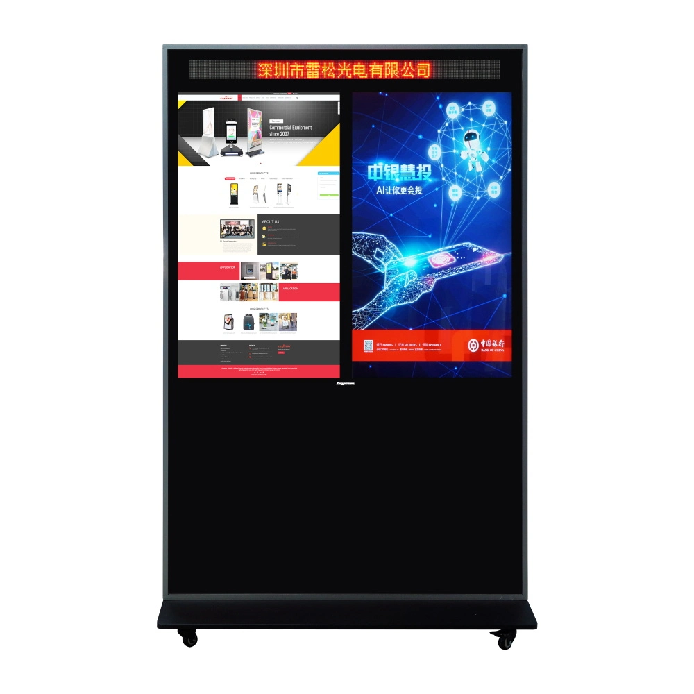 10.1"~100" Open Frame Touch Screen Monitor Advertising LCD Panel Digital Signage Advertising Display Wall Mounted All in One PC Touchscreen Industrial Monitor